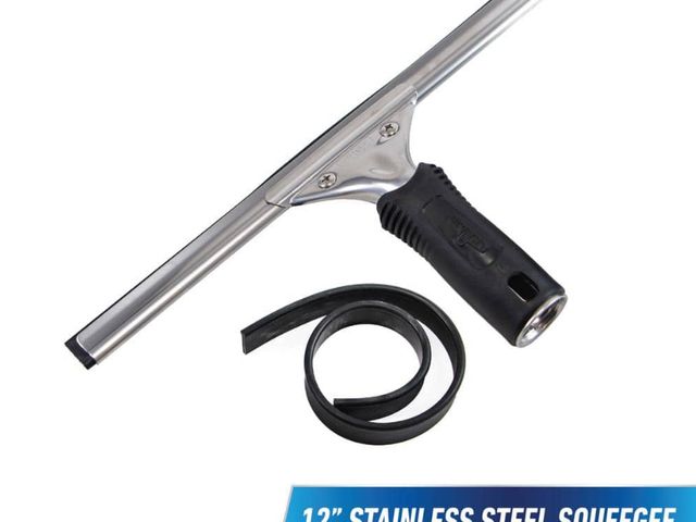 Lot 96-174609 - Unger 12 in. Performance Grip
Squeegee with Bonus Rubber
Blade New