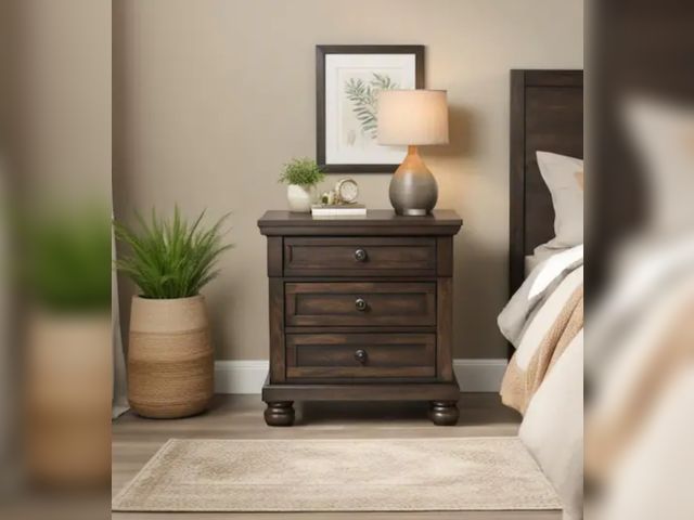 Lot 96-207721 - Kingsley 3-Drawer Nightstand w/ USB in Walnut
New 
Msrp $231.13