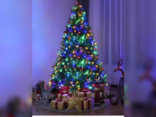 Lot 96-192289 - Costway 6 ft. Pre-Lit Artificial Christmas Tree with 350 LED Lights New