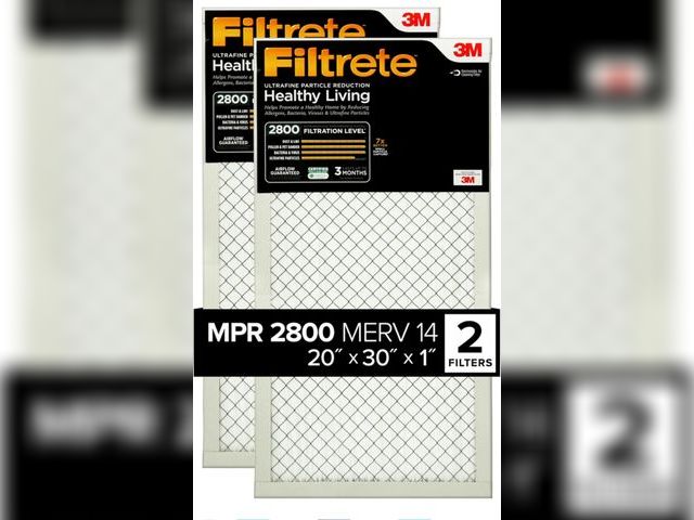 Lot 96-173875 - Filtrete 20x30x1 Air Filter, MPR 2800, MERV 14, Healthy Living Ultrafine Particle Reduction 3-Month ...