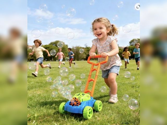 Lot 96-230444 - Kids Bubble lawn mower  New