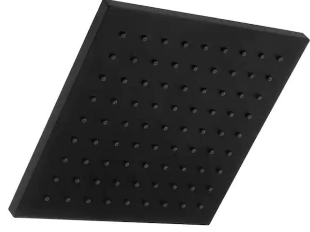 Lot 96-152723 - Glacier Bay
Modern 1-Spray Pattern 8.8 in. Single Wall Mount Fixed Shower Head in Matte Black
New