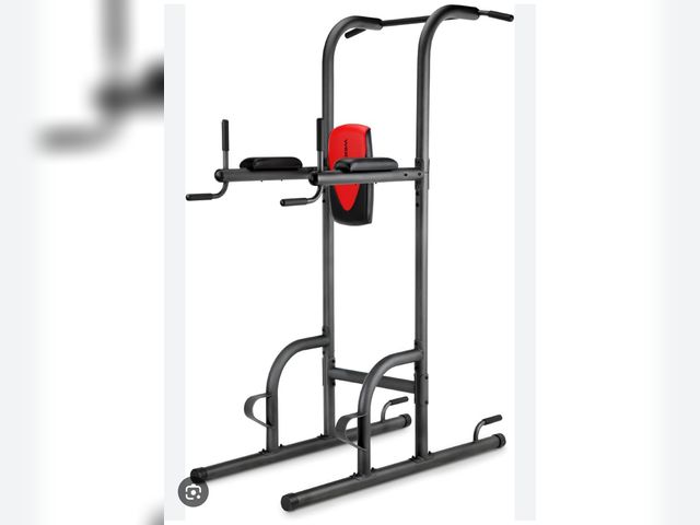 Lot 96-232596 - Appears to be some type of Power Tower Work Out Station  Exact model unknown  All pieces appear to b...
