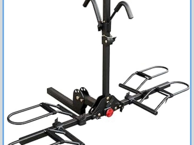 Lot 96-187486 - Young Bike Rack Hitch for Car - 200LB 2-Bike Rack Hitch Mount Platform Style Hitch Bike Rack，Smart T...