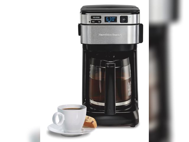 Lot 96-177578 - Hamilton Beach 12 Cup Programmable Coffee Maker, FrontFill™ Drip Coffee Maker New