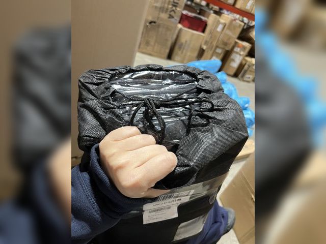 Lot 96-198857 - 8 Pack Black Tablecloth 60 x 102 Inch Polyester Table Cloth for 6 Foot Rectangle Tables, Wrinkle Res...