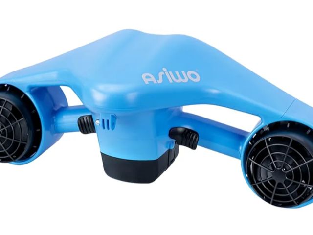 Lot 96-164243 - Asiwo Underwater Scooter, Sea Scooter Dual Motors with Action Camera Mount for Kids/Adults, Water Sc...