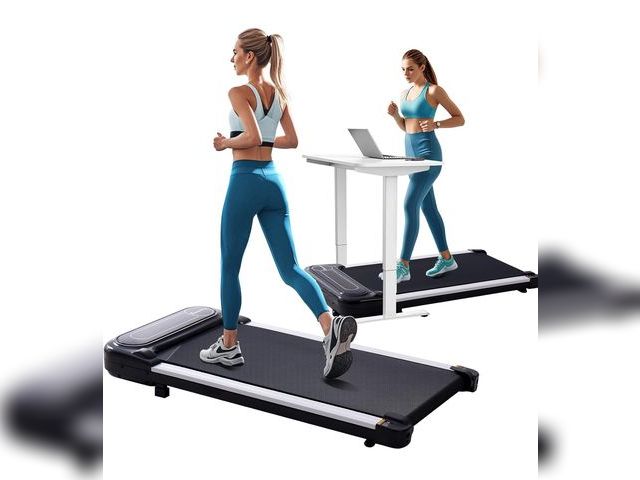 Lot 96-163938 - Under Desk Treadmill for Home Small, 2.5HP Portable Electric Treadmills for Small Space, Home Small ...