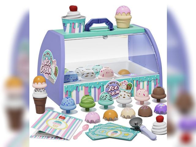 Lot 96-232678 - Lehoo Castle Ice Cream Toys for Toddlers 3-5, Toys for 3 4 Year Old GirlsScoop & Serve Ice Cream Cou...