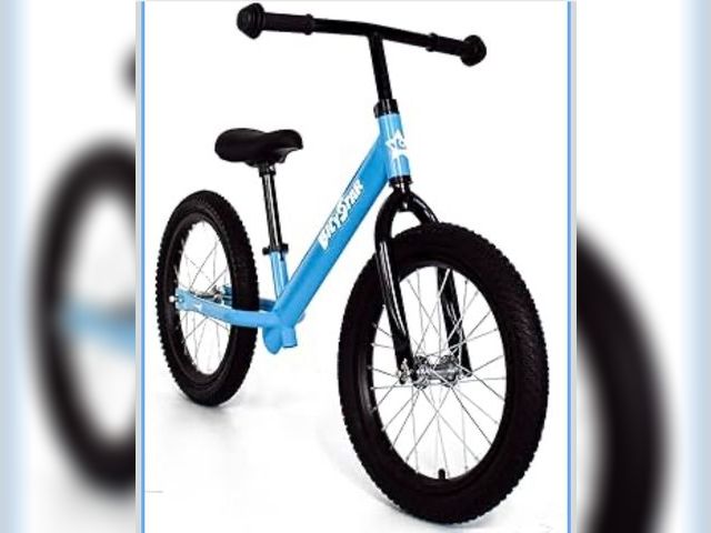 Lot 96-178159 - 16 Inch Balance Bike, Toddler Bicycle Ages 5-8, Air Tires, Footrests, No Pedals Push Bike, Toddler O...