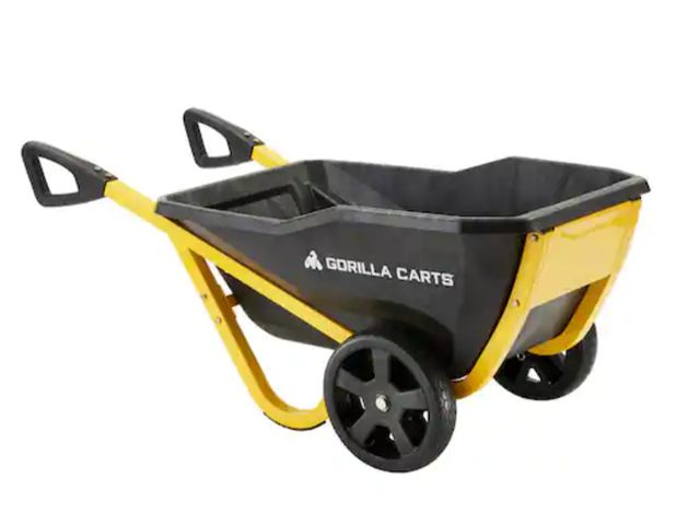 Lot 96-173626 - GORILLA CARTS BASE ONLY NO TUB 
7 cu. ft. Evolution Poly Garden Cart, Impact Resistant Poly Tub, 12 ...