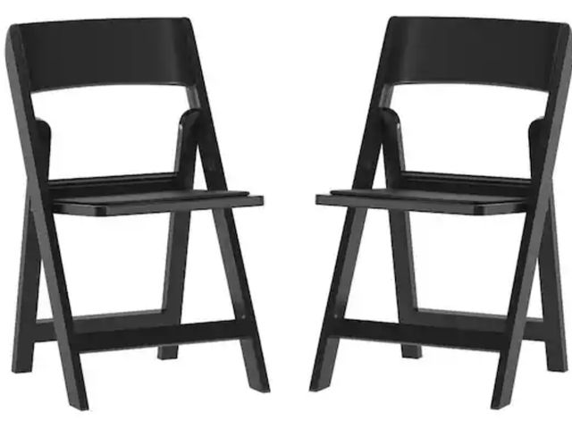 Lot 96-209869 - Carnegy Avenue
Hercules Tucker Black Vinyl Seat Foldable Dining Chair with Removable Padded Seat For...