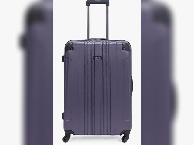 Lot 96-172653 - Kenneth Cole REACTION Out of Bounds Lightweight Hardshell 4-Wheel Spinner Luggage, Smokey Purple, 28...