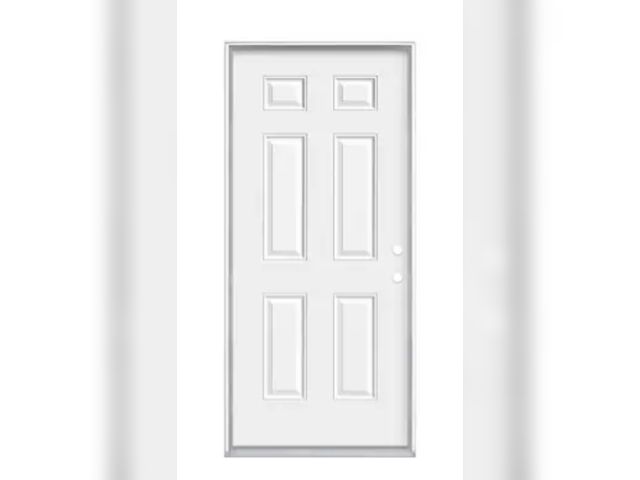 Lot 96-193979 - Single Door System, Right Hand, No Swing Pre Hung, Molded, Cream
32x73
New