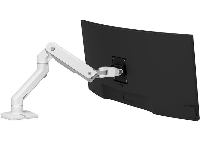 Lot 96-210540 - Ergotron – HX Premium Heavy Duty Monitor Arm, Single Monitor VESA Desk Mount – for Flat or Slight Cu...
