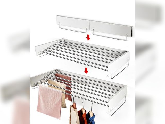 JDCBidding.com - Lot 96-185171 - Heshecein Wall Mounted Drying Rack ...