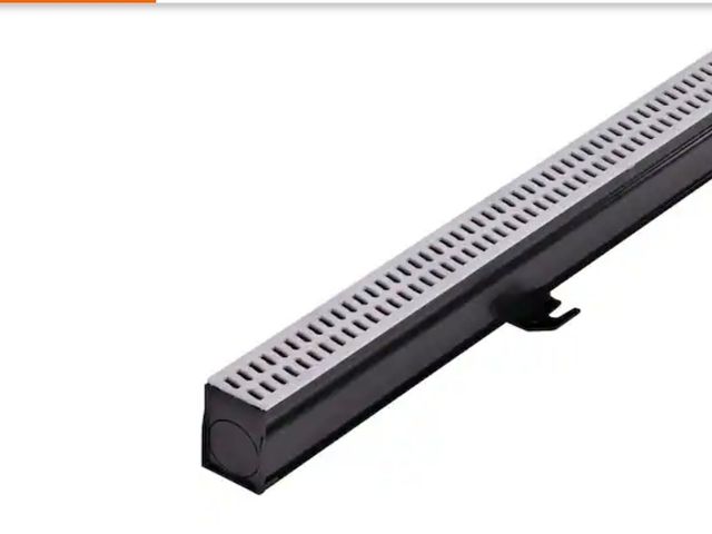 Lot 96-165997 - NDS
2-1/4 in. x 6 ft. Slim Channel Drain Kit Gray Grates, End Caps, Outlets, Coupling and Anchor Cli...