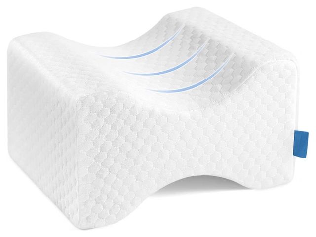 Lot 96-233159 - Memory Foam Knee Pillow, Sleeping Leg Pillow, for Side Sleepers &amp; Pregnant Women - for Spinal Al...