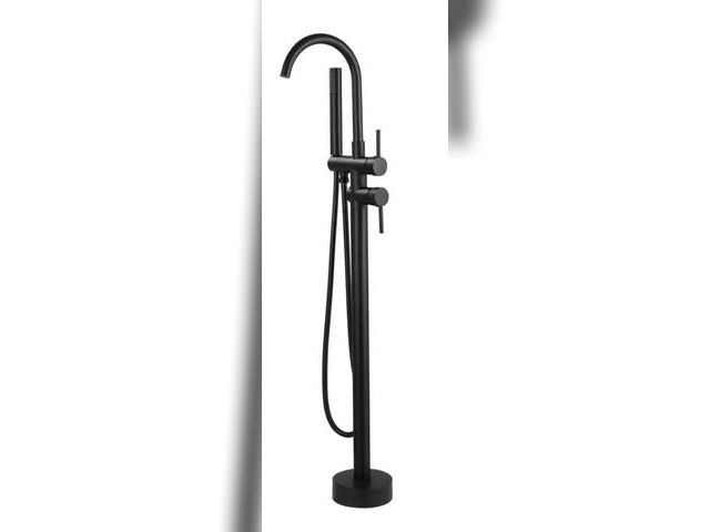 Lot 96-188941 - AKLFGN Waterfall Single-Handle Floor Mount Freestanding Tub Faucet Bathtub Filler with Hand Shower i...