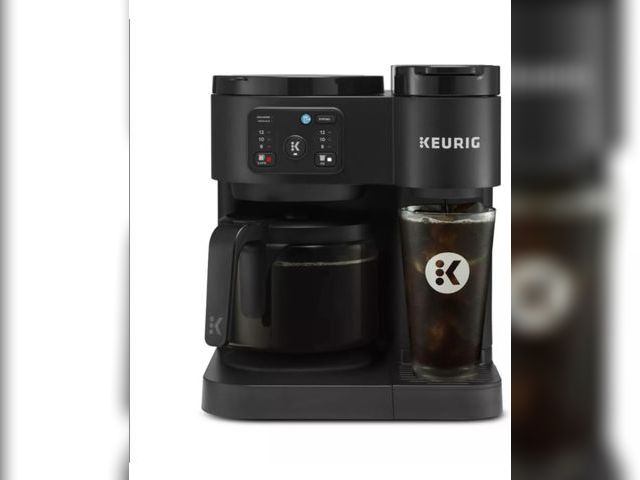 Lot 96-170391 - Keurig K-Duo Essentials Single Serve Coffee Maker, MSRP $179.99 does not have coffee pot, some dust ...