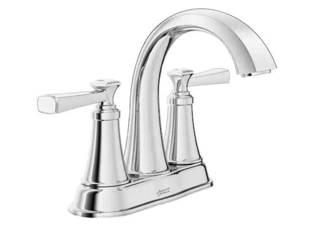 Lot 96-211584 - American Standard Rumson 4 in. Centerset 2- Handle Bathroom Faucet in Polished Chrome New