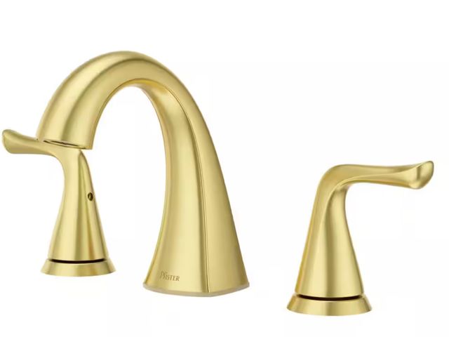 Lot 96-192726 - Pfister Willa 8 in. Widespread 2-Handle Bathroom Faucet in Brushed Gold MSRP $115.82 New
