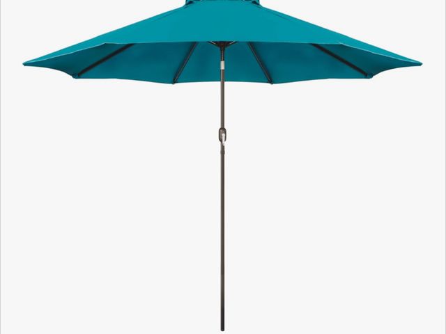 Lot 96-166295 - Blissun 9' Outdoor Patio Umbrella, Outdoor Table Umbrella, Yard Umbrella, Market Umbrella with 8 Stu...