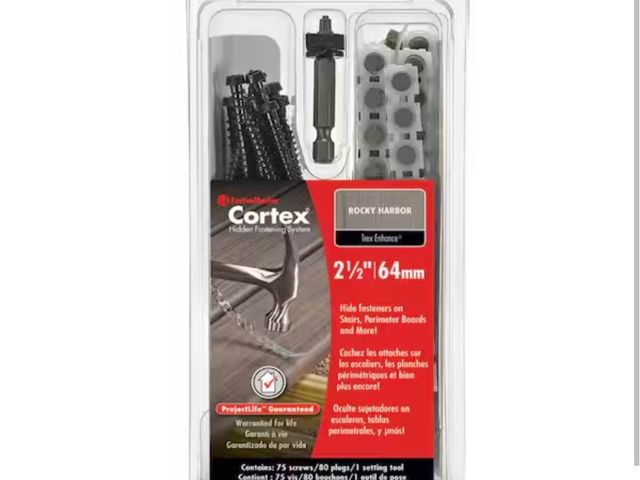 Lot 96-163201 - FastenMaster 75-Piece #9 2.5-in. Black Torx Low Profile Collated Cortex for Trex Composite Deck Scre...