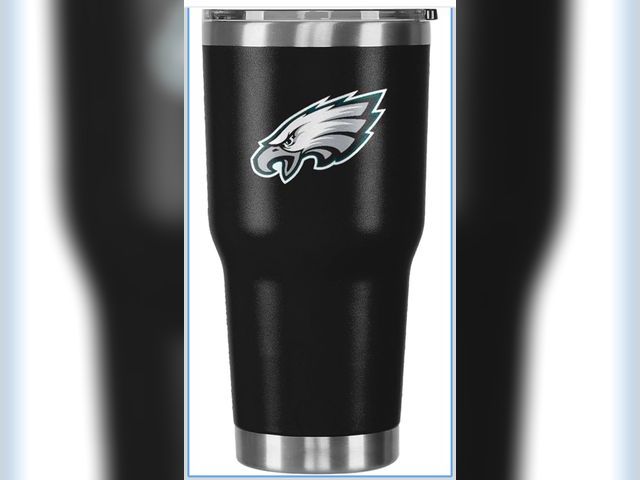 Lot 96-190613 - FOCO NFL Team Logo 30oz Insulated Stainless Steel Travel Mug Tumbler Missing top Unused