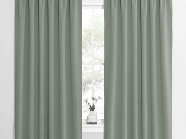 Lot 96-232799 - NICETOWN Blackout Curtains Solid Noise Reducing Room Darkening Rod Pocket Drapes, 2 Panels, W62 x L6...