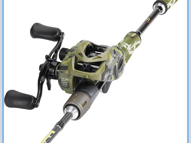 Lot 96-170216 - Sougayilang Baitcaster Combo, 30Ton+24Ton Graphite 2-Piece Blanks Casting Fishing Rod,SuperPolymer H...