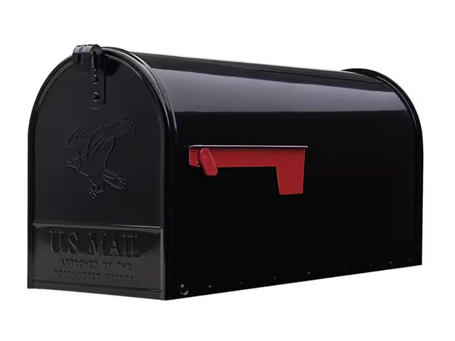 Lot 96-181906 - Architectural Mailboxes
Elite Black, Large, Steel, Post Mount Mailbox
unused open box