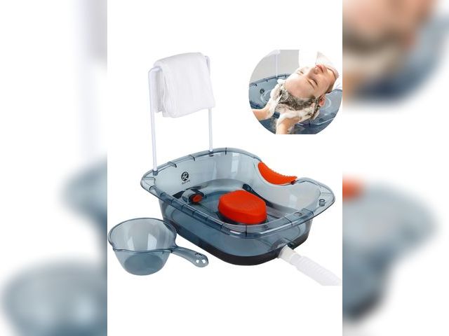 Lot 96-170209 - Hair Washing Basin for Bedridden - Portable Shampoo Bowl and Basin at Home for the Elderly - Hair Wa...