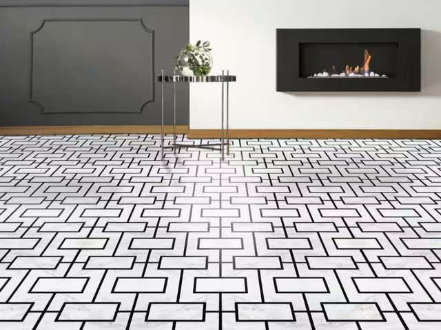Lot 96-168965 - ACHIM
Retro 12 in. W x 12 in. L Affinity Black Marble Water Resistant Peel and Stick Vinyl Tile Floo...