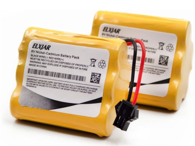Lot 96-173656 - (2-Pack) 6V 1000mAh Ni-Cd Rechargeable 5-Cells AA Battery Packs with SM-2P Plug for Stunt RC Cars Tr...