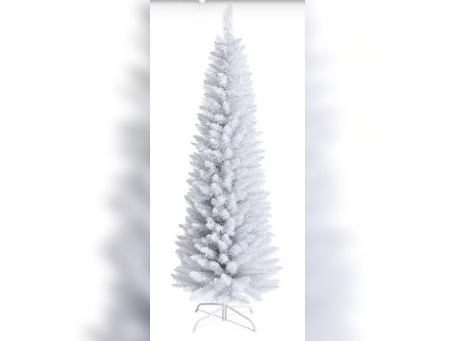 Lot 96-197954 - Costway 4.5-ft Pre-lit Pencil Artificial Christmas Tree with White LED Lights New