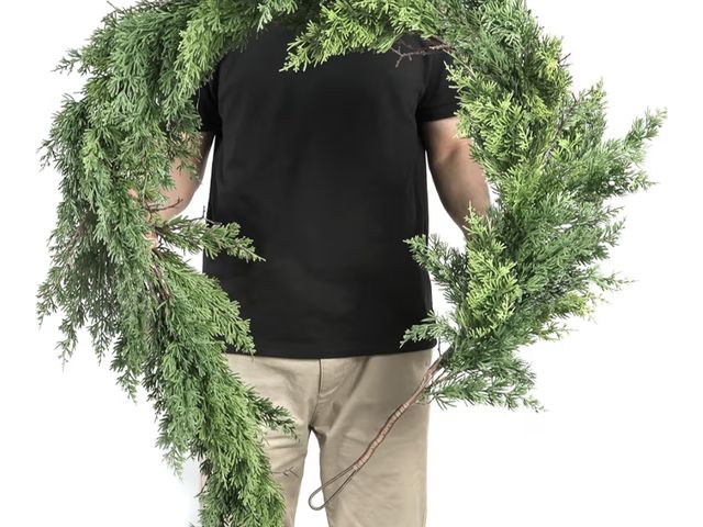 Lot 96-190275 - Christmas Cedar Garland - Realistic Greenery Cypress Garlands - Real Touch Artificial Pine Garland C...