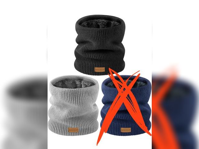 Lot 96-191988 - 2 pack Neck Gaiters, Winter Neck Warmer Face for Men &amp; Women,Thick Windproof Warm Lined Ski Mask...