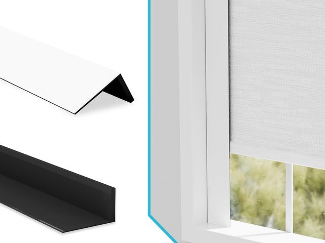 Lot 96-177693 - Light Blocking Strips, Light Blockers for Window Shades and Blinds, Block Light Along The Sides Blac...