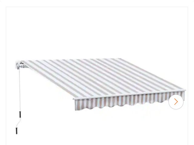 Lot 96-159632 - Outsunny
8 ft. Retractable Sun Shade Patio/Window Awning that Opens Smooth and Quietly Reducing Heat...