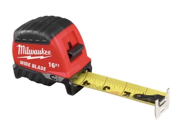 Lot 96-180107 - Milwaukee 16 ft. Wide Blade Magnetic Tape
Measure With 16 ft. Reach
New