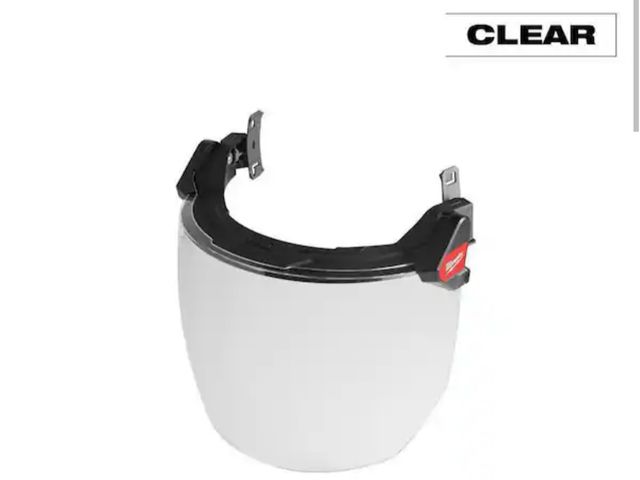 Lot 96-211301 - Milwaukee BOLT Clear Dual Coat Lens Full Face Shield New