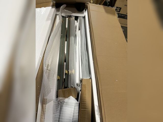 Lot 96-160314 - Dolly Madison Sage Green Kitchen Cart with Natural Wood Top MSRP $360.91 New