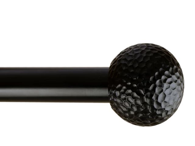 Lot 96-180608 - Ivilon Window Curtain Rod - Hammered Ball Design, 1-Inch Diameter, Adjustable Window Curtain Rod Len...