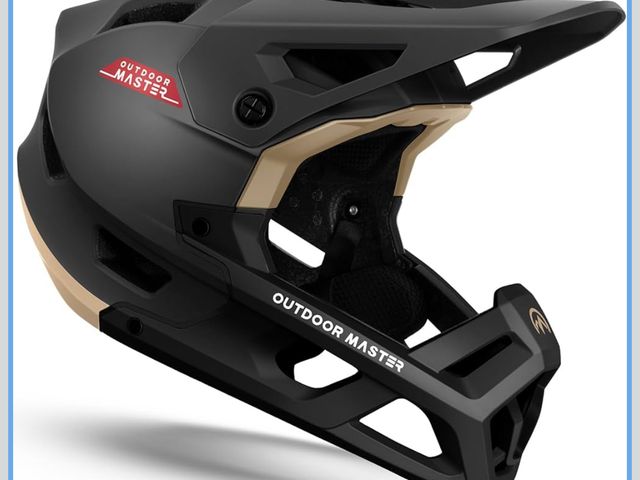Lot 96-173890 - OutdoorMaster Full Face Mountain Bike Helmet for Men &amp; Women-Two Removable Chin Pad Mountain Bik...