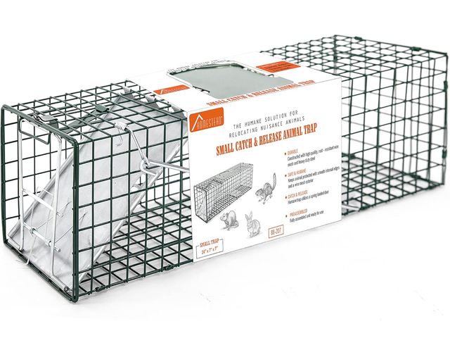 Lot 96-187498 - HOMESTEAD Heavy Duty Live Trap - Professional Style One-Door Live Animal Traps for Rabbit, Squirrel,...