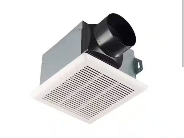 Lot 96-179399 - Commercial Electric 80 CFM 1.5 Sone Bathroom Exhaust Fan New