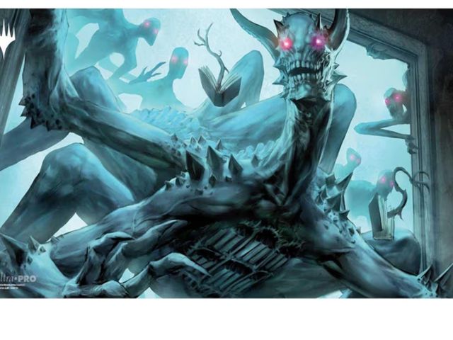 Lot 96-194841 - Ultra PRO - Duskmourn Computer Mousepad Playmat Commander Ft. Overlord of The Floodpits for Use as M...