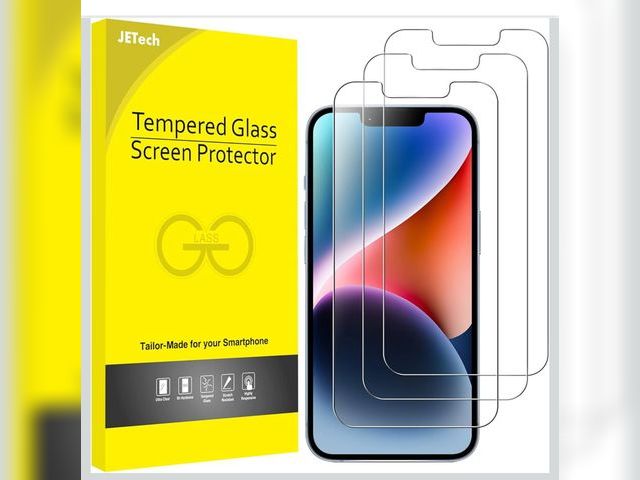 Lot 96-181494 - JETech Screen Protector for iPhone 14 Pro, Tempered Glass Film, 2 Pack New