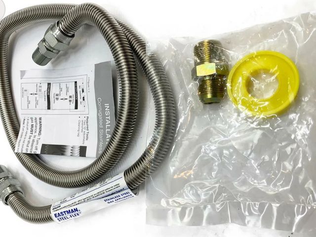 Lot 96-166650 - EVERBILT GAS RANGE INSTALLATION KIT 5/8″ CD X 48″ LONG 69014HDN M937 STAINLESS
New
